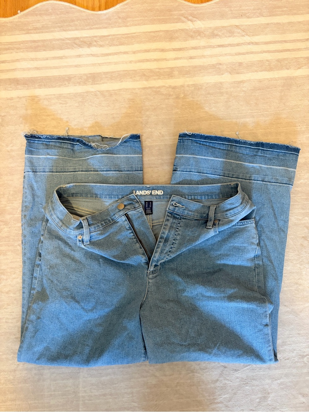 Lands' End Wide Leg Jeans
